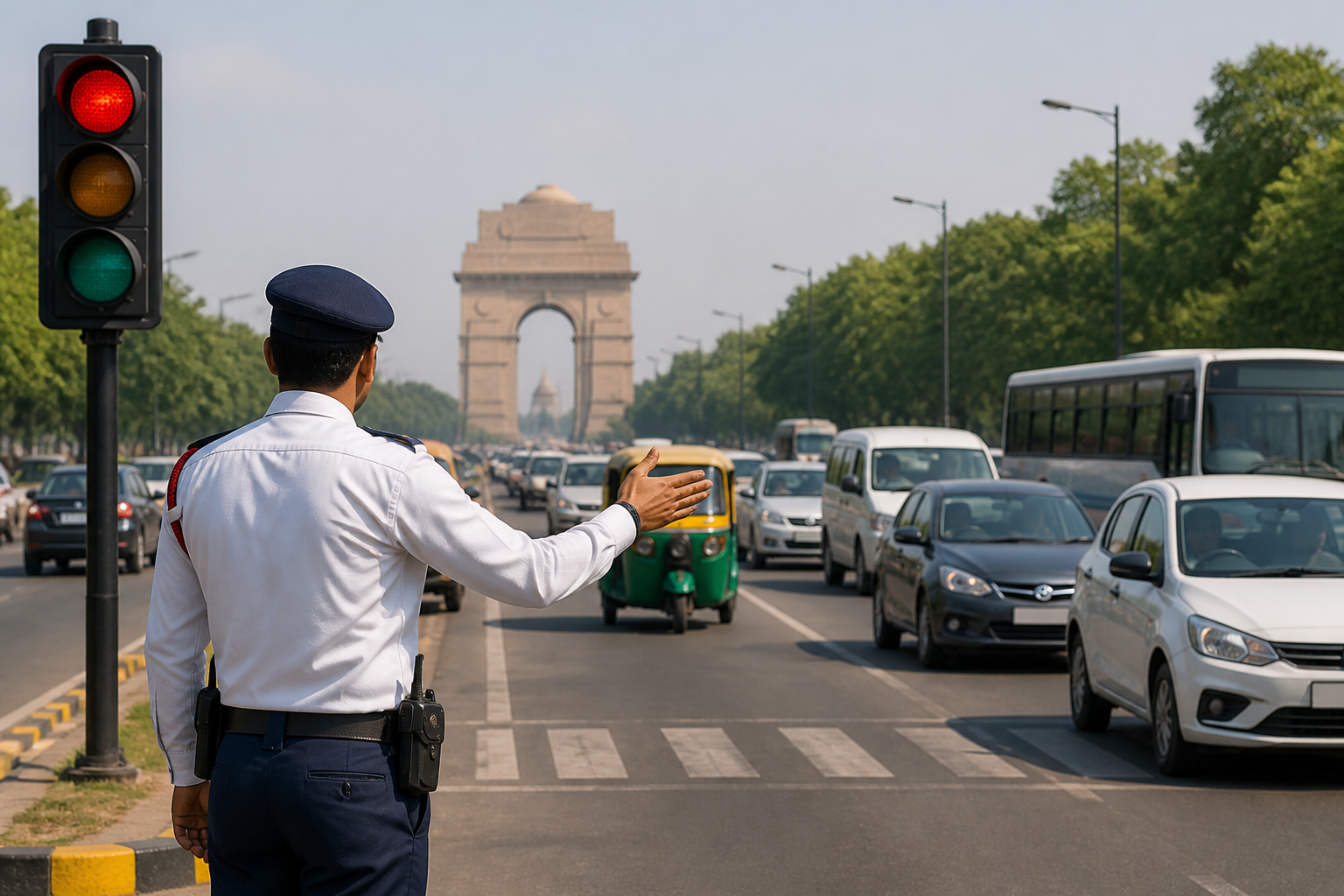 दिल्ली ट्रैफिक पुलिस की हेल्पलाइन: जाम, सड़क बाधा और सिग्नल की शिकायत के लिए 1095 पर कॉल करें