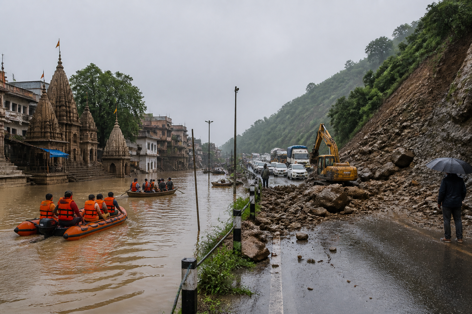 Flood alert expands across Bihar, Uttar Pradesh and Odisha as rivers rise and roads shut