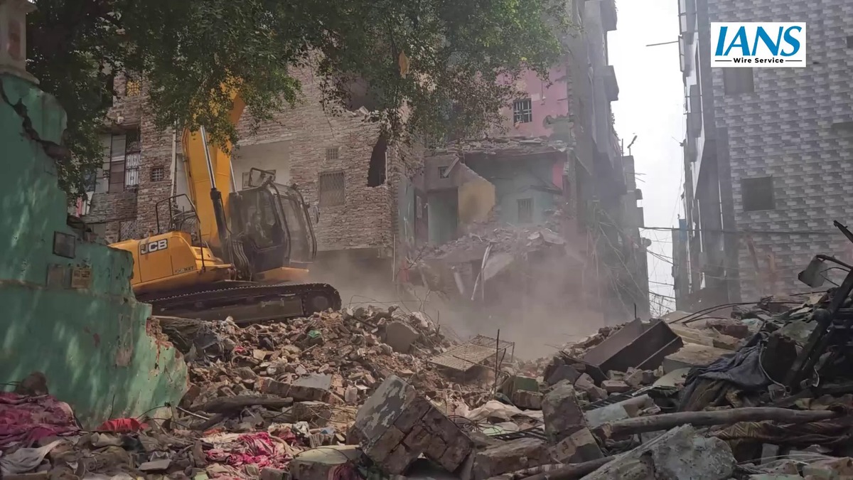 Demolition drive targets alleged unauthorised constructions in Delhi's Seemapuri area