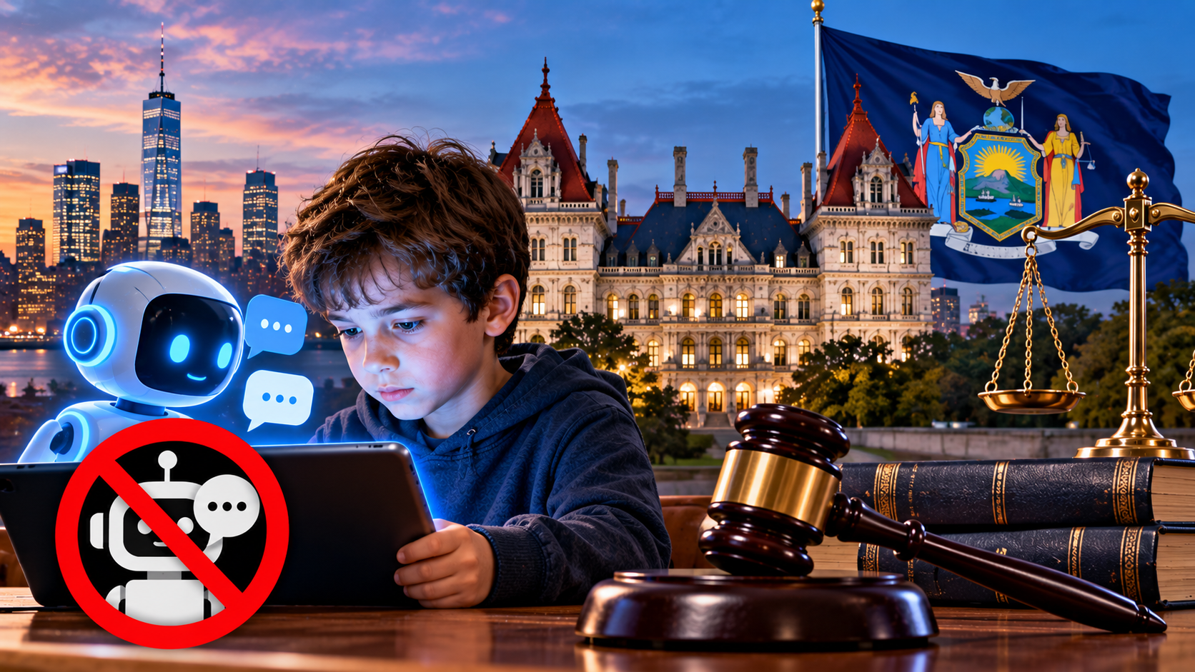 New York enacts ban targeting unsafe chatbot behaviour involving children as states weigh AI rules