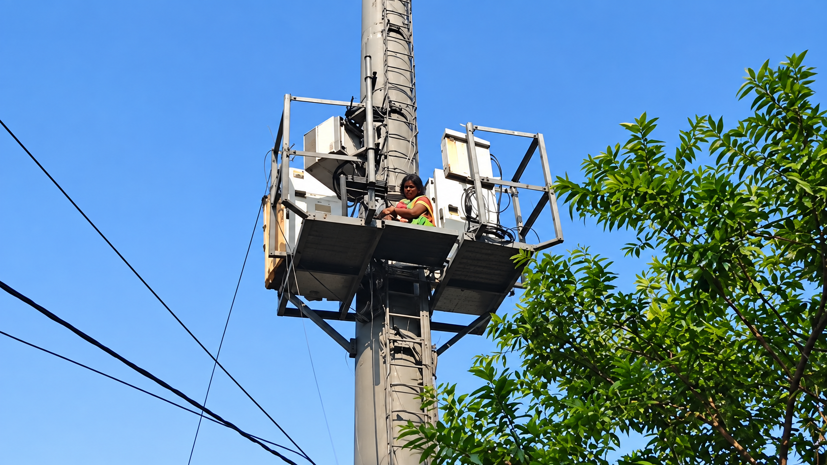 Agra Woman Evacuated After Climbing Tower Near Lucknow CM Residence