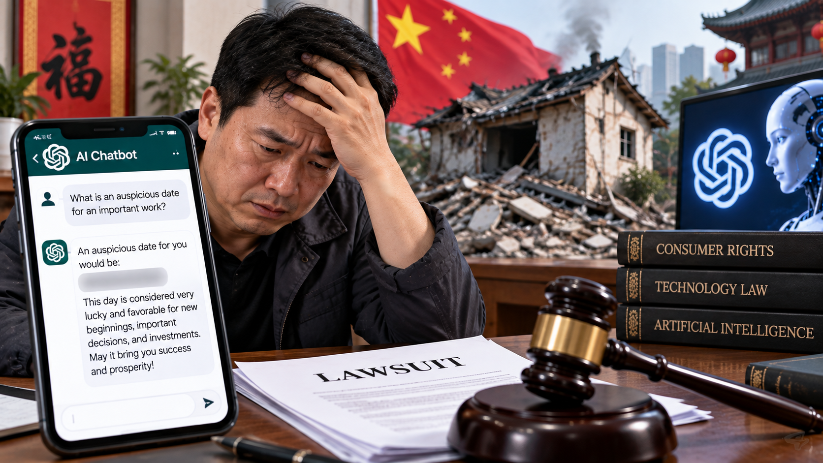 Chinese man sues AI firm after chatbot’s burial-date advice precedes family misfortune