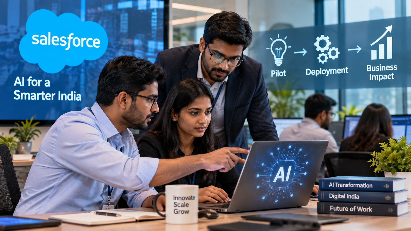 Salesforce: भारतीय कंपनियां AI प्रयोग से आगे बढ़कर प्रोडक्शन डिप्लॉयमेंट की ओर