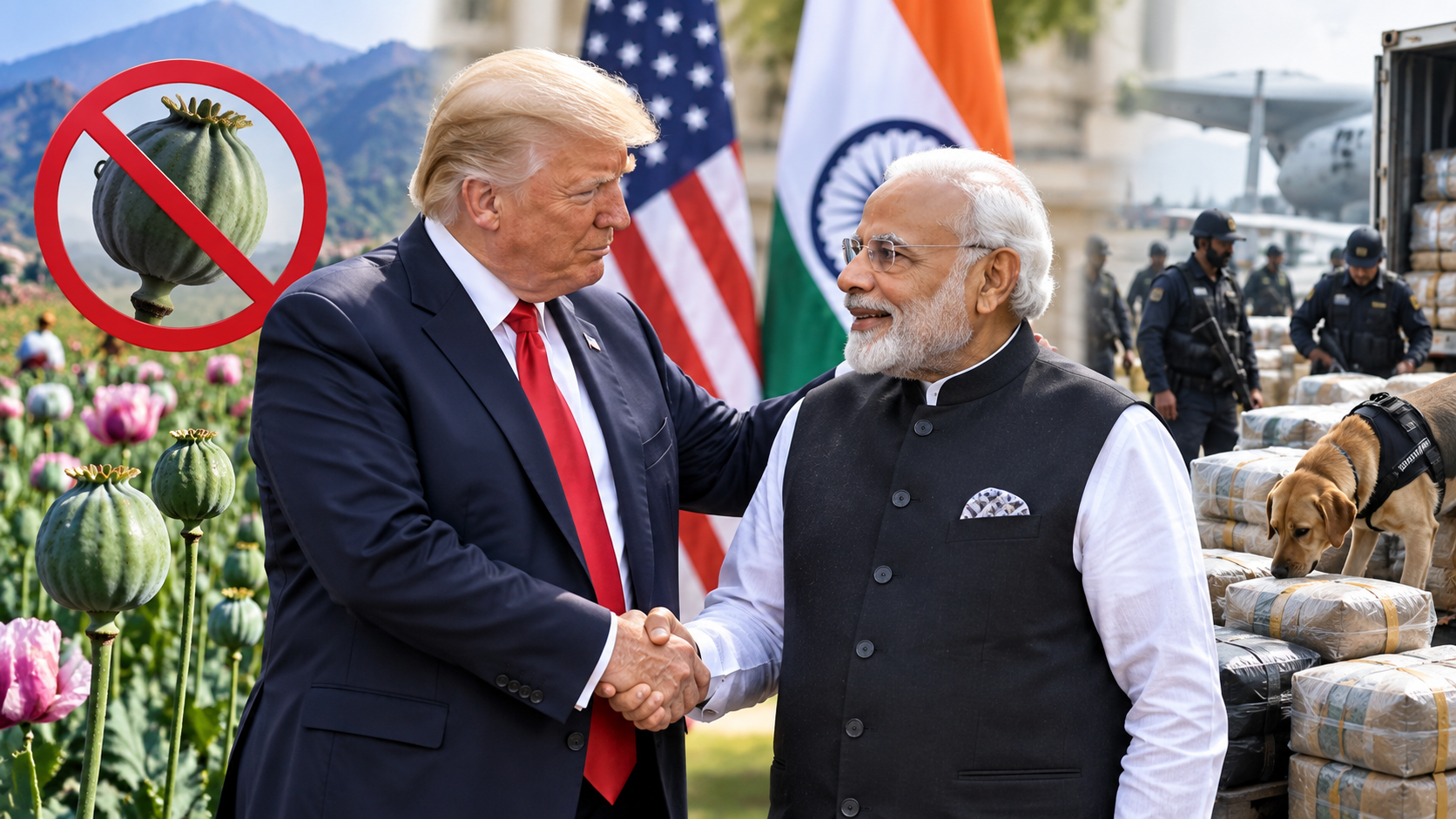 अफीम के खिलाफ भारत के कदमों की ट्रंप ने की तारीफ, फिर भी अमेरिकी ड्रग सूची में देश शामिल
