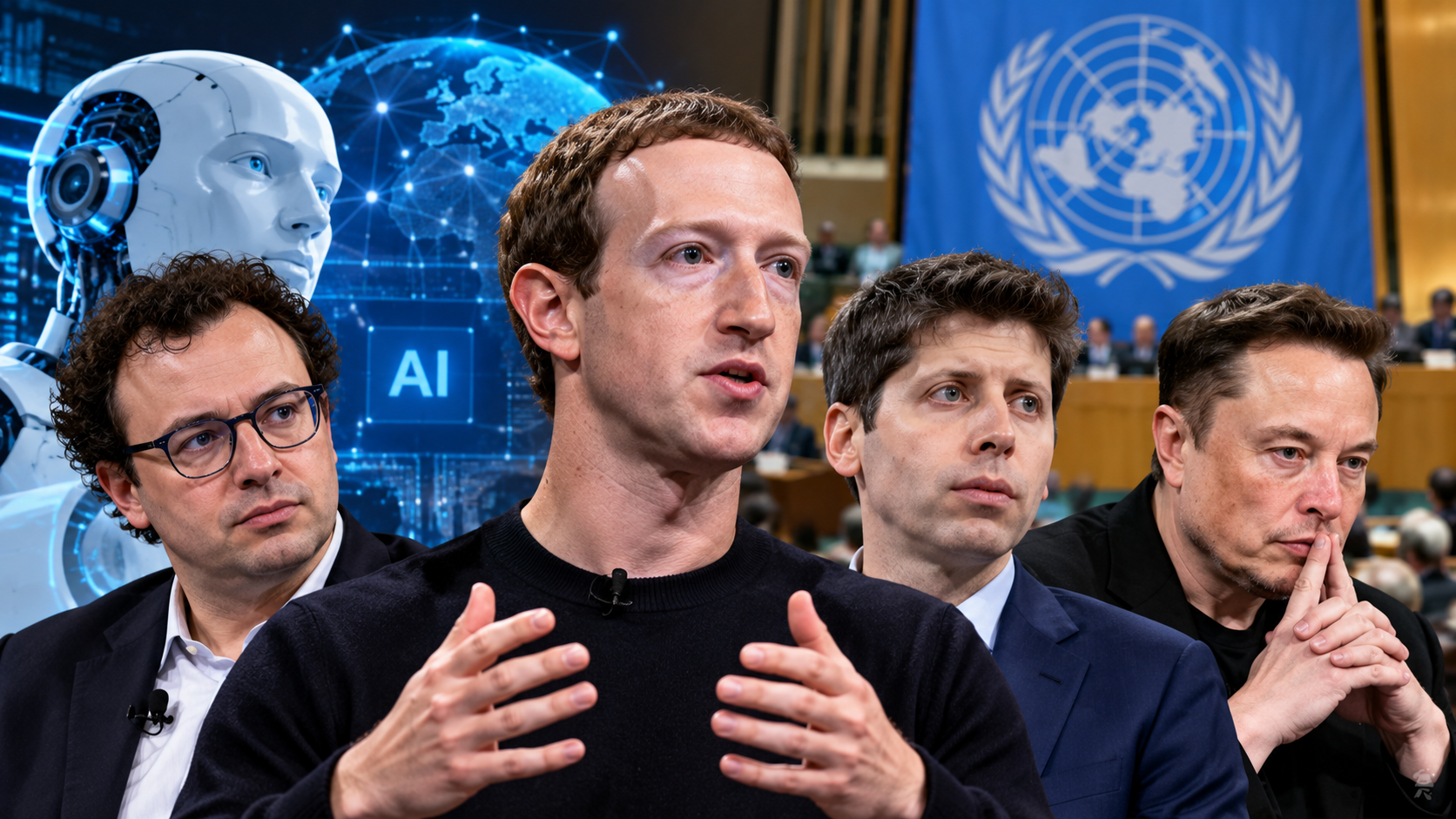 Mark Zuckerberg rejects AI slowdown calls from Altman, Musk and Amodei after UN briefing