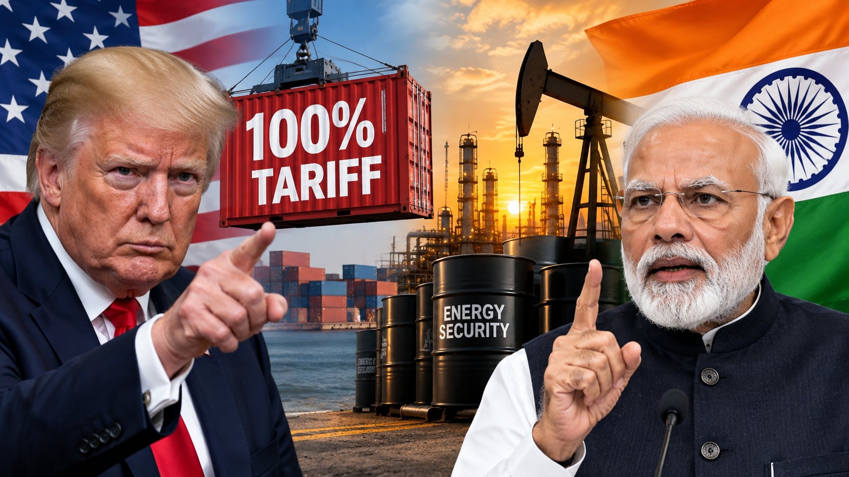 100% टैरिफ की अमेरिकी धमकी पर भारत का जवाब, कहा- 1.4 अरब लोगों की ऊर्जा सुरक्षा जरूरी