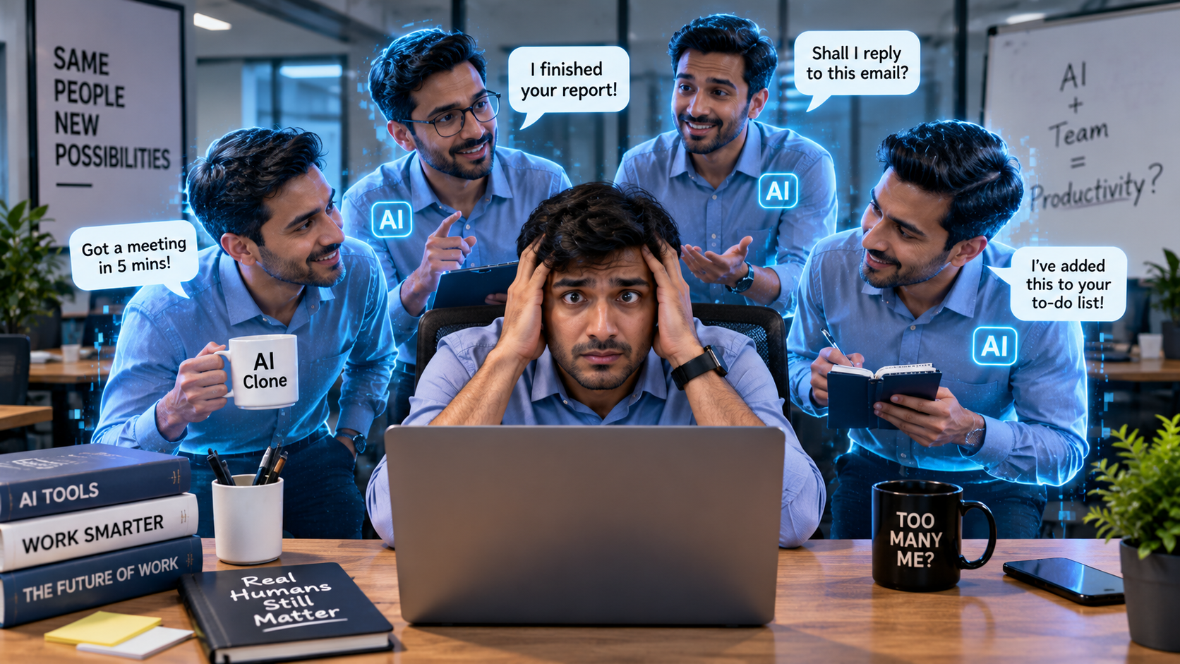 AI क्लोन से सहकर्मियों को समझने की कोशिश, लेकिन प्रयोग ने बढ़ाई बेचैनी