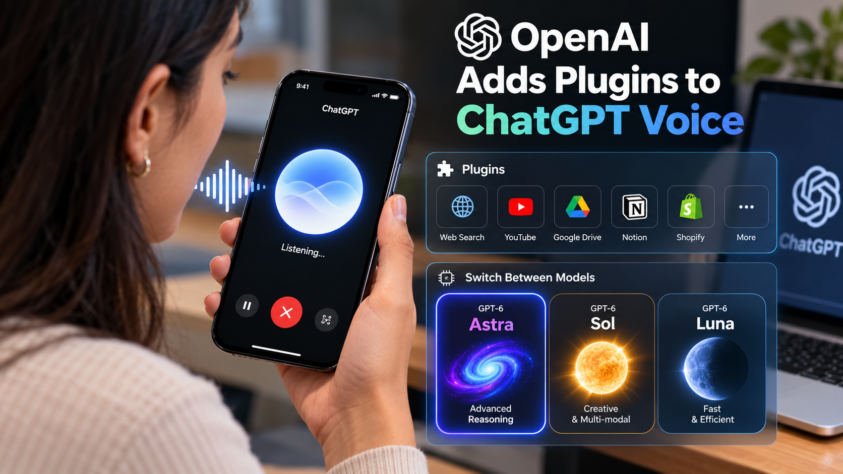 OpenAI brings plugins and model switching to ChatGPT Voice worldwide