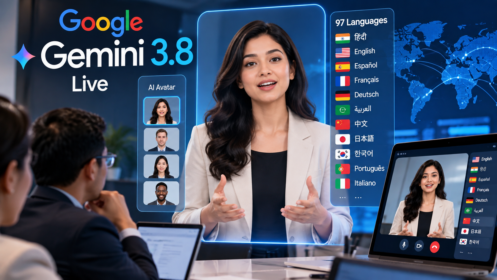 Google releases Gemini 3.8 Live with enterprise avatars supporting 97 languages
