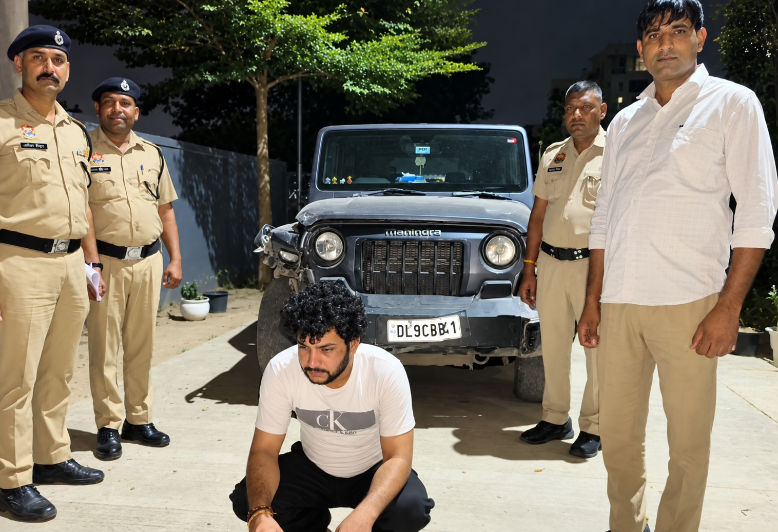 Gurugram Police Arrest Thar Driver in Cab Collision Case