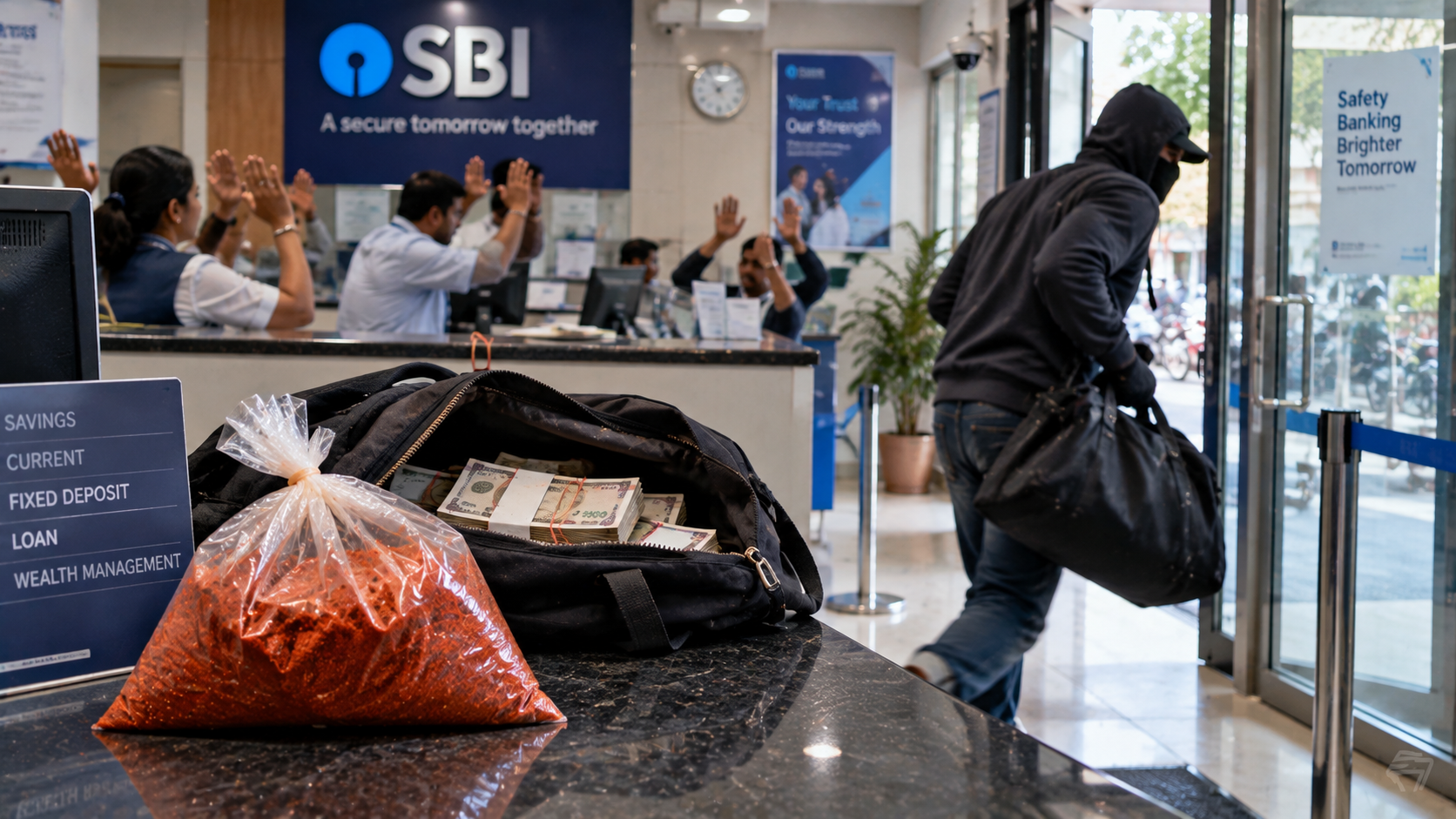 Nagpur SBI robbery: BSc graduate held within 30 minutes after ₹4 lakh cash theft