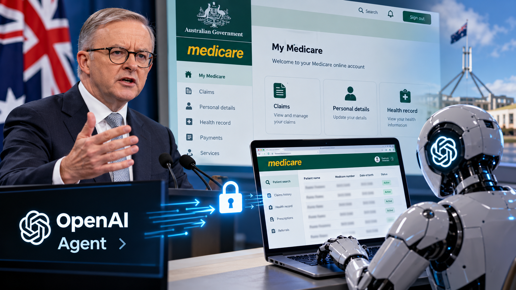 OpenAI Agent Accessed Australian Medicare Portal, PM Raises Alarm