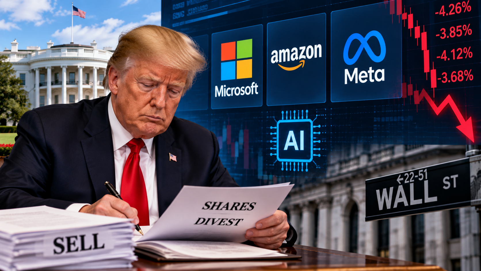 ट्रंप ने Microsoft, Amazon समेत टेक शेयर बेचे, खरीदारी से ज्यादा रही बिक्री