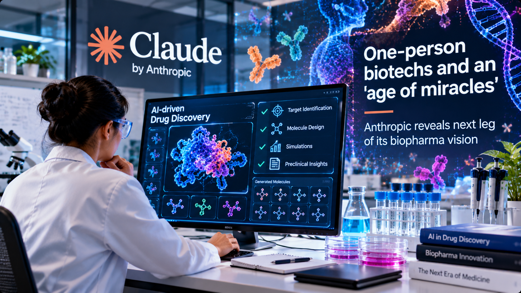 Anthropic's biopharma vision points to one-person biotechs and an “age of miracles”