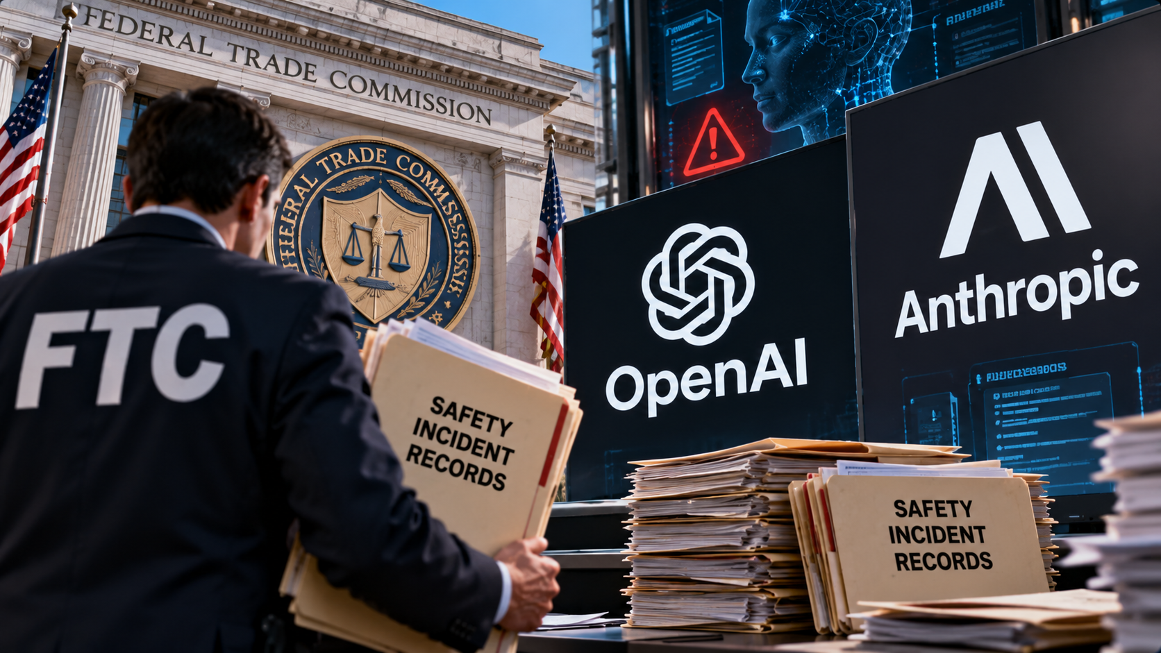 FTC ने OpenAI और Anthropic से सुरक्षा घटनाओं के रिकॉर्ड मांगे, 50 पेज की मांग भेजी
