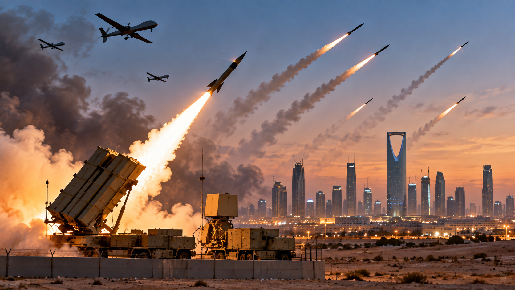 Saudi Arabia says 6 Houthi ballistic missiles targeting Yanbu and Taif were intercepted