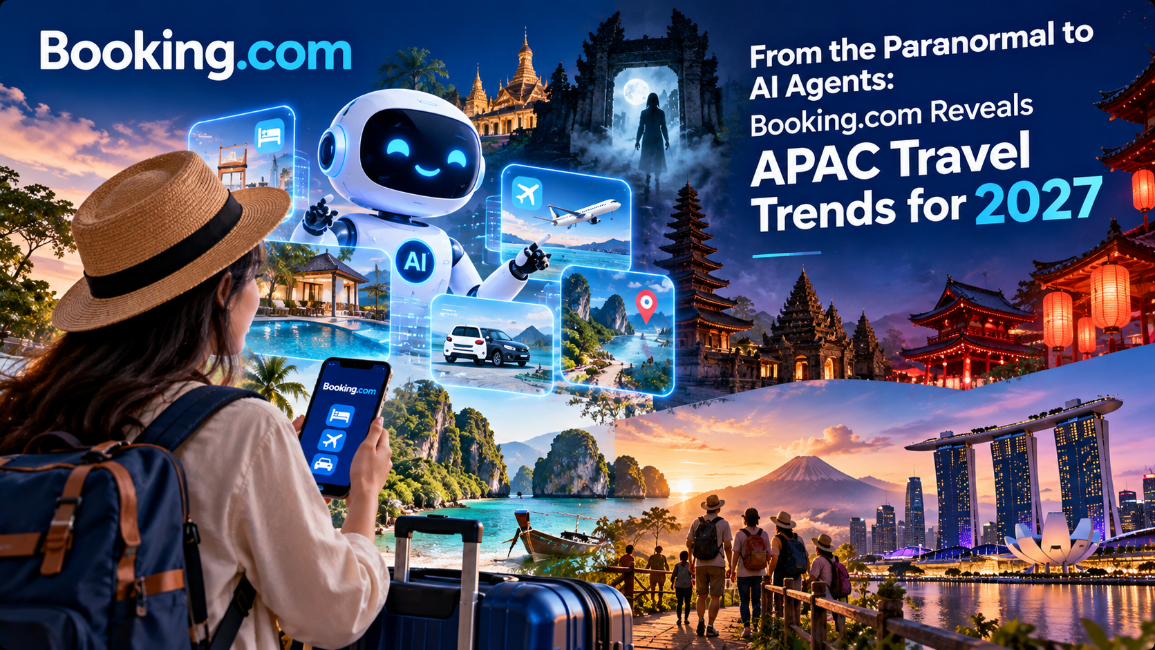 Booking.com flags paranormal escapes and AI agents among APAC travel trends for 2027
