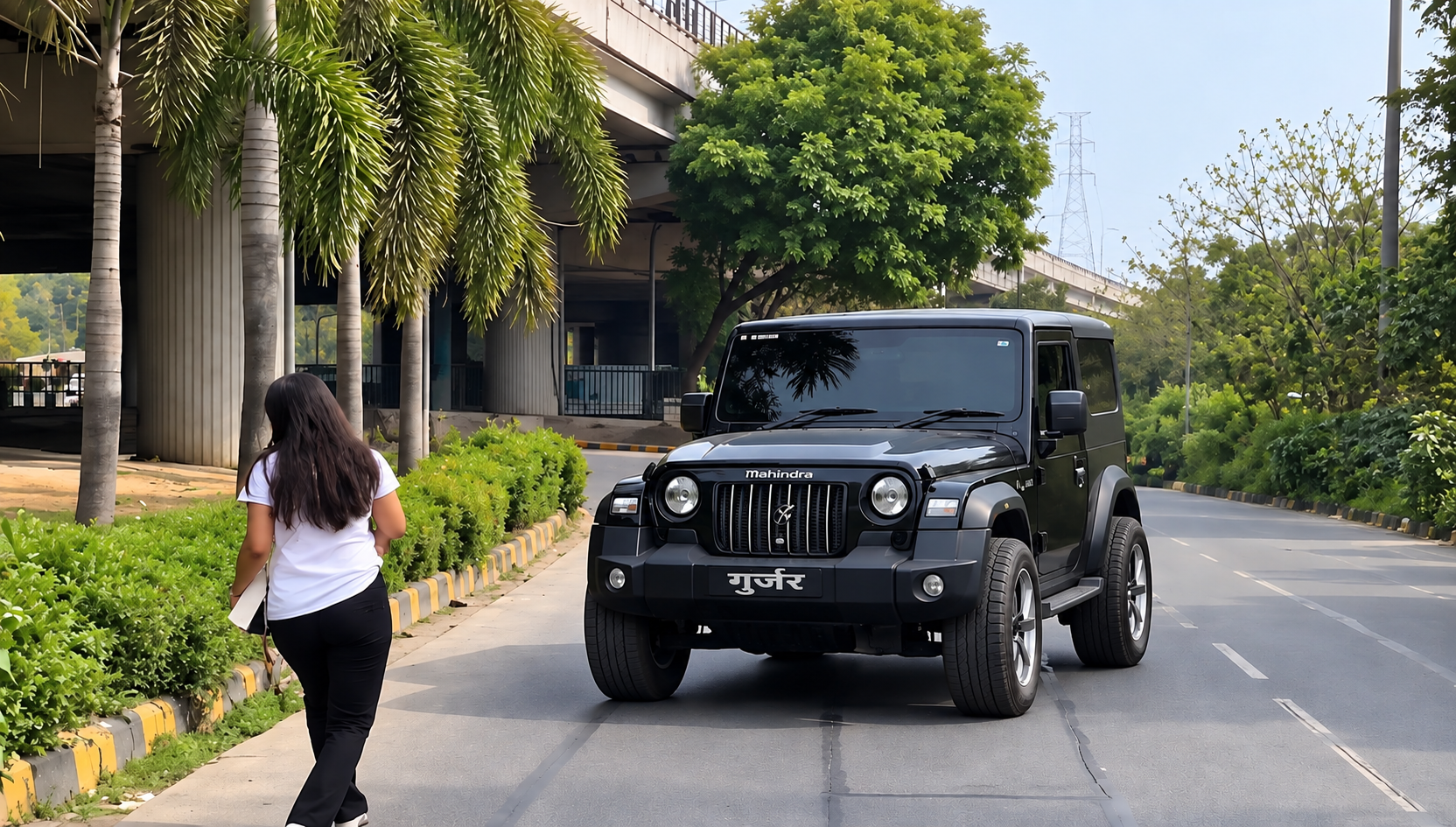 Noida police investigate viral Thar videos after alleged attempts to hit woman and young men